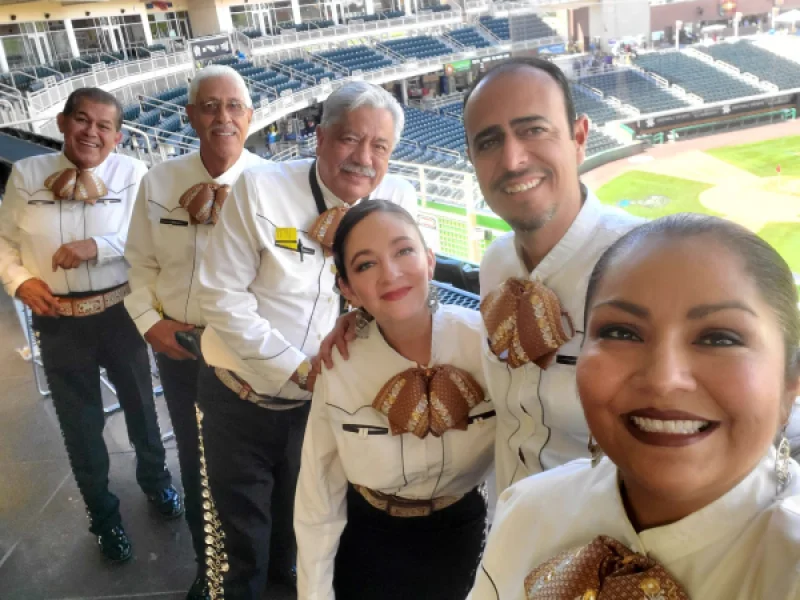 Portrait of members of Mariachi Tenampa